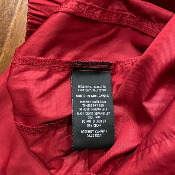 FootJoy V-Neck Red Black Golf Windbreaker Short Sleeve Men's Size Medium - Picture 8 of 10